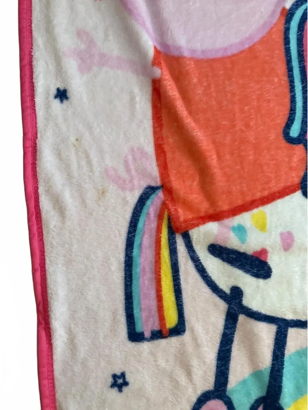 Peppa pig unicorn blanket plush girls boys kids cartoon